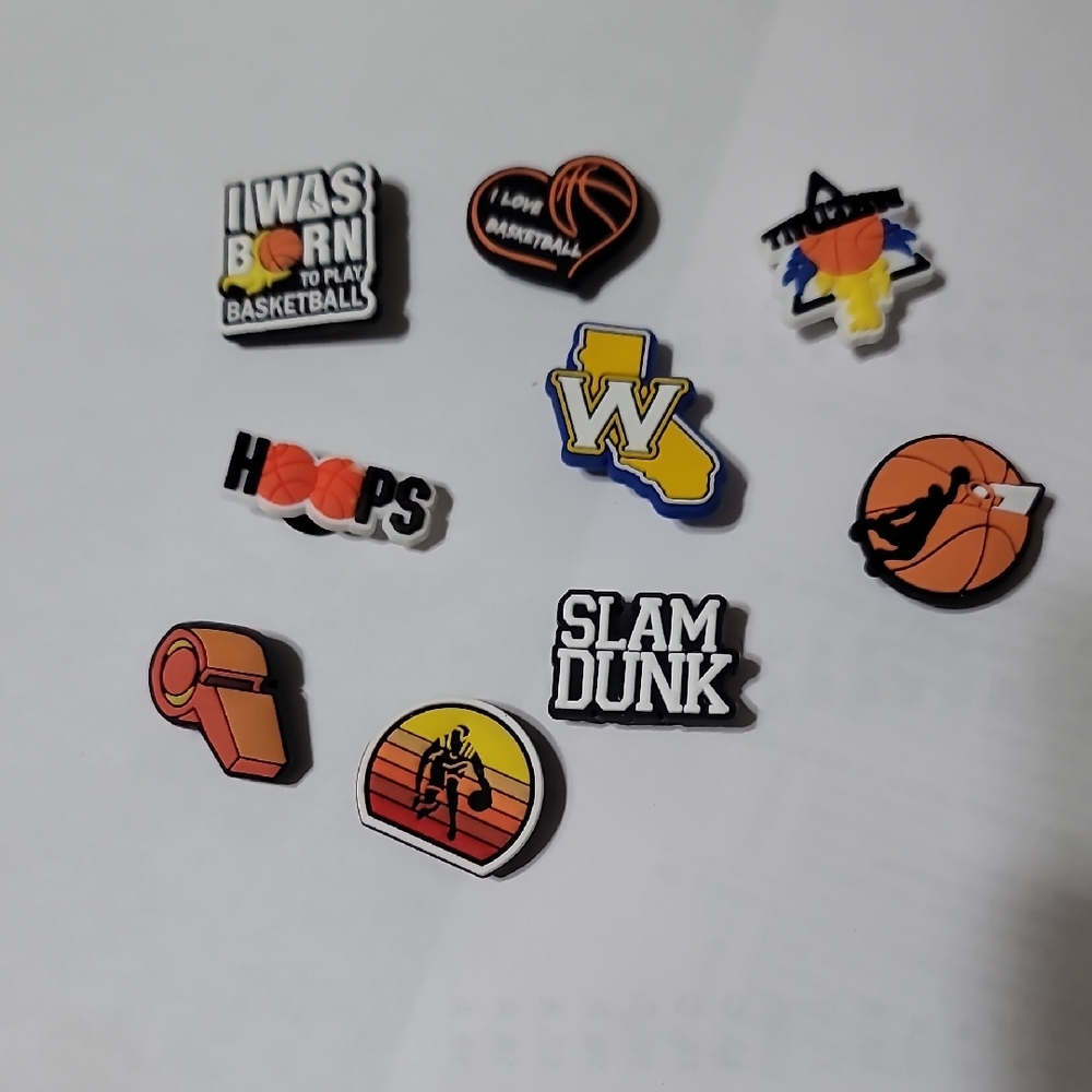 Basketball Themed Pins Set
